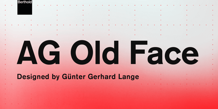 AG Old Face Font Poster 1